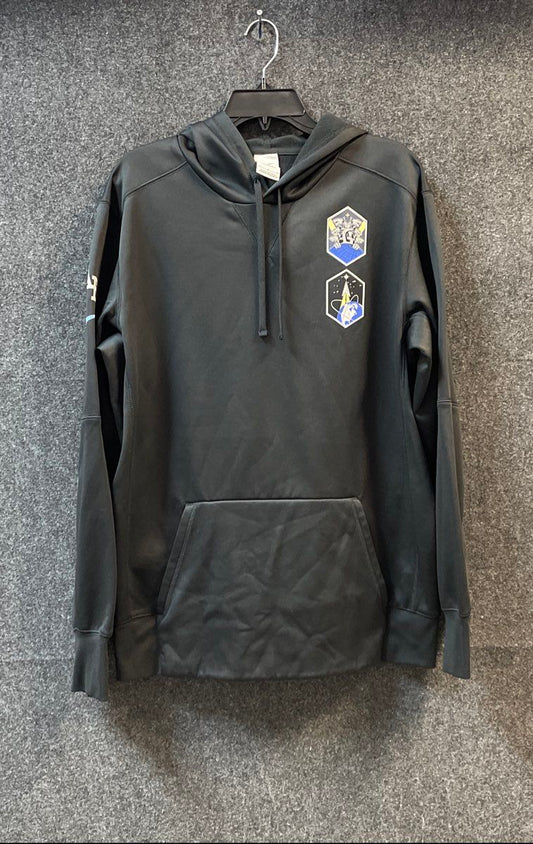 Nike Men's Therma-FIT Pullover Hoodie Black Space Mission Graphics Sz L