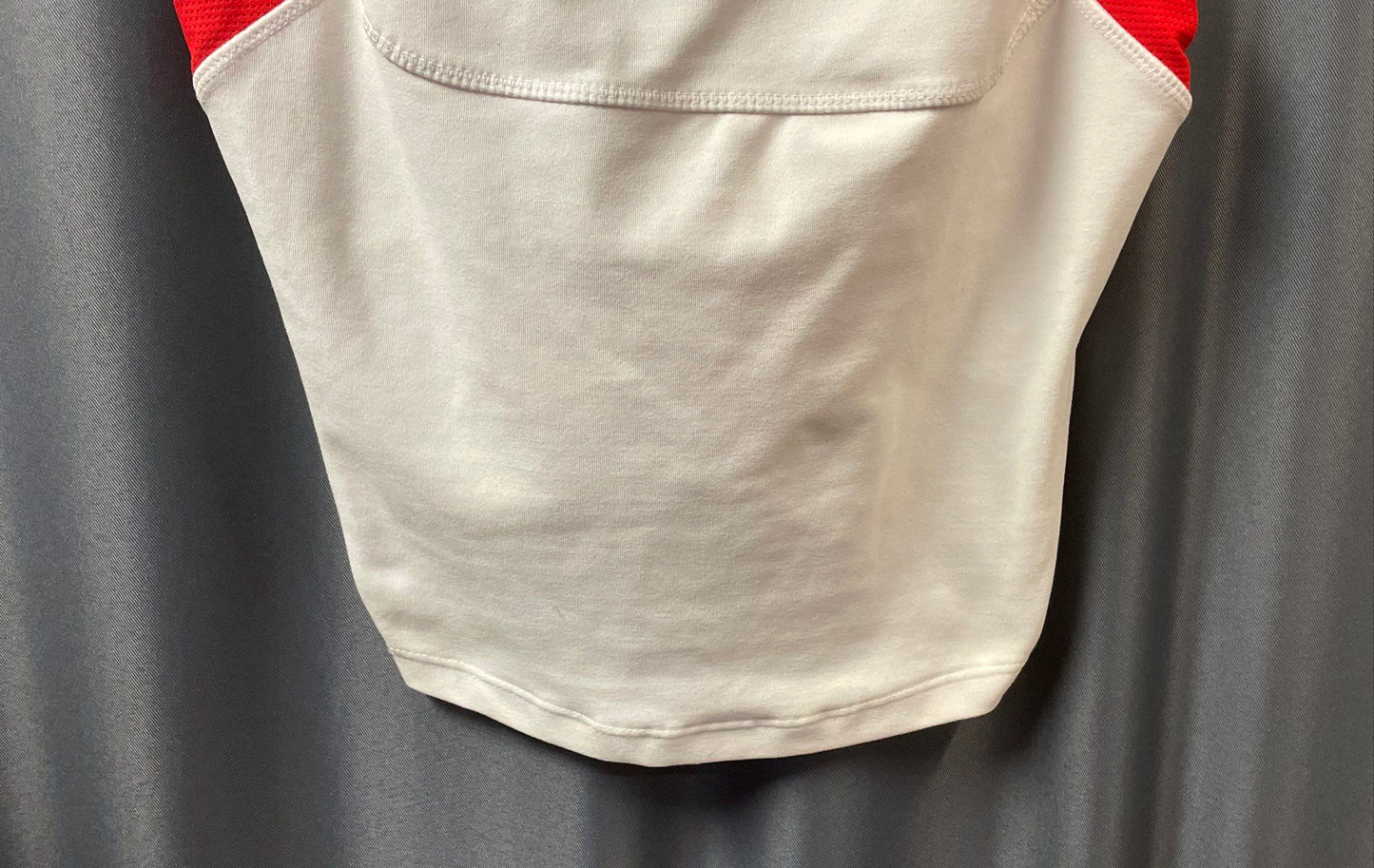 Nike Women's White Red Dri-FIT Cropped Racerback Workout Tank Top Built-in Bra M