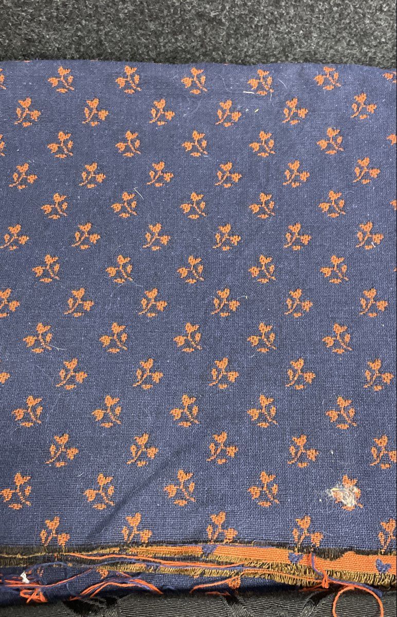 Vintage 90s Mixed Fabric Lot 7 Pcs Scooby-Doo Floral Tweed Chintz Upholstery