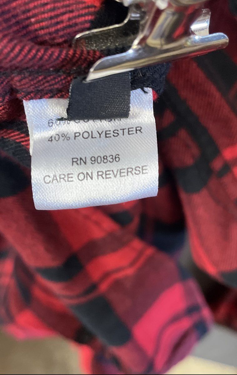 Vigilance Elite Mens Red Black Plaid Flannel Shirt Long Sleeve Made in USA Sz XL