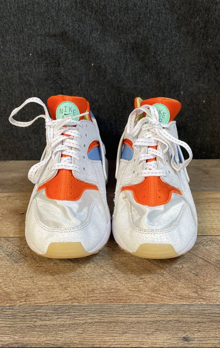 Nike Air Huarache 101 Sail White Photo Blue Orange DX2345-100 Men's Size 9