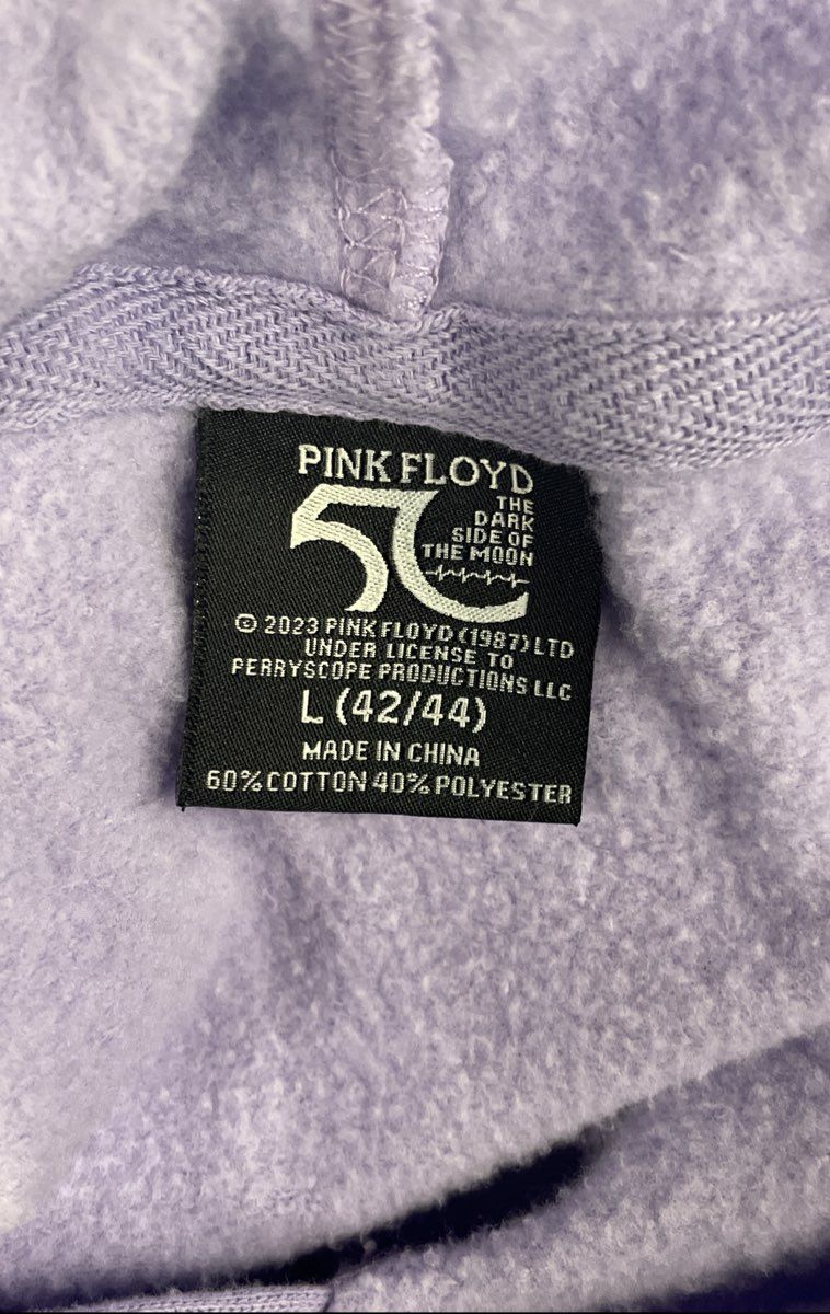 Pink Floyd Dark Side of the Moon 1973 Tour Hoodie Reprint Perryscope Sz L