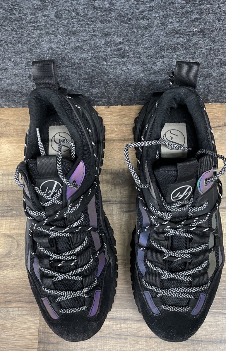 Javi Dominance 11 Black Iridescent Chunky Lifestyle Sneakers Size 11