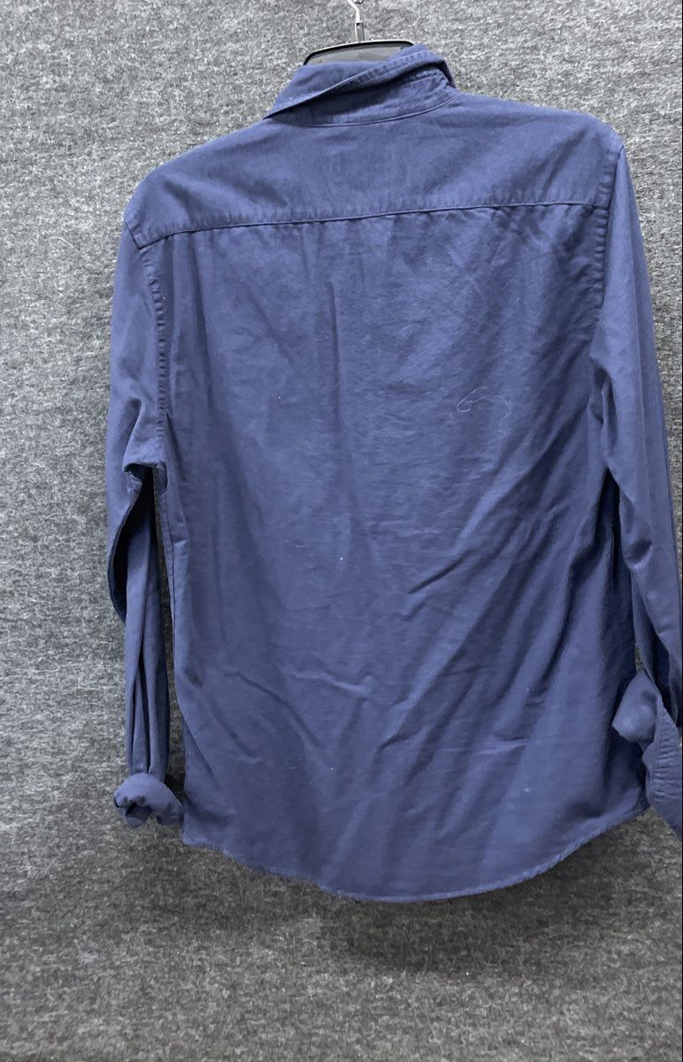 Express Men's Navy Blue Slim Soft Wash Long Sleeve Button Down Shirt NWT Sz S