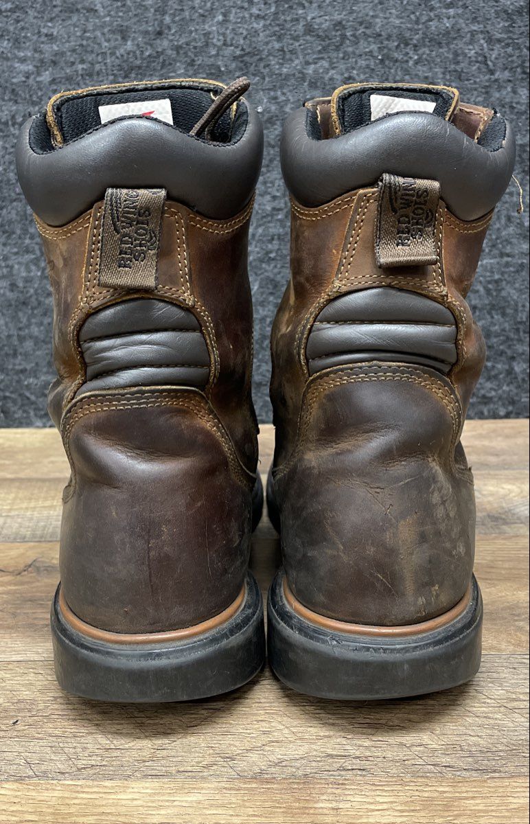 Red Wing DynaForce 4200 Waterproof Steel Toe Brown Leather Work Boots Size 11