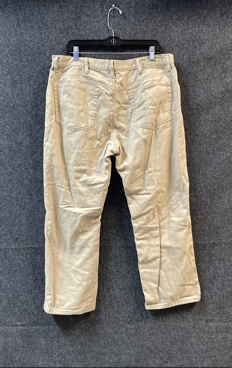 Red Head Men's Brown Flannel Lined Canvas Workwear Pants Size 38x30
