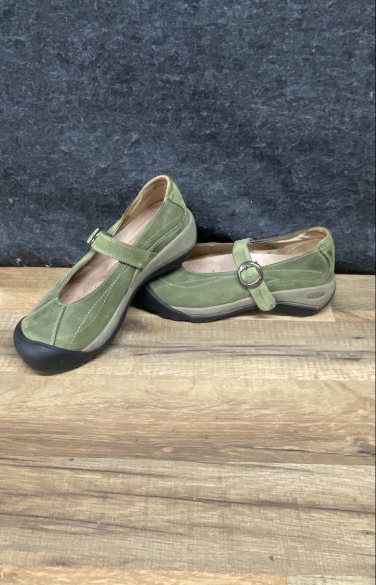 Keen Presidio MJ Green Nubuck Leather Mary Jane Women's Size 6.5