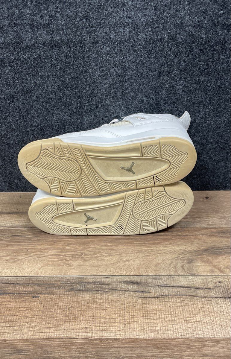 Nike Air Jordan 4 Retro Pure Money Y2K White Silver Youth Size 5.5Y