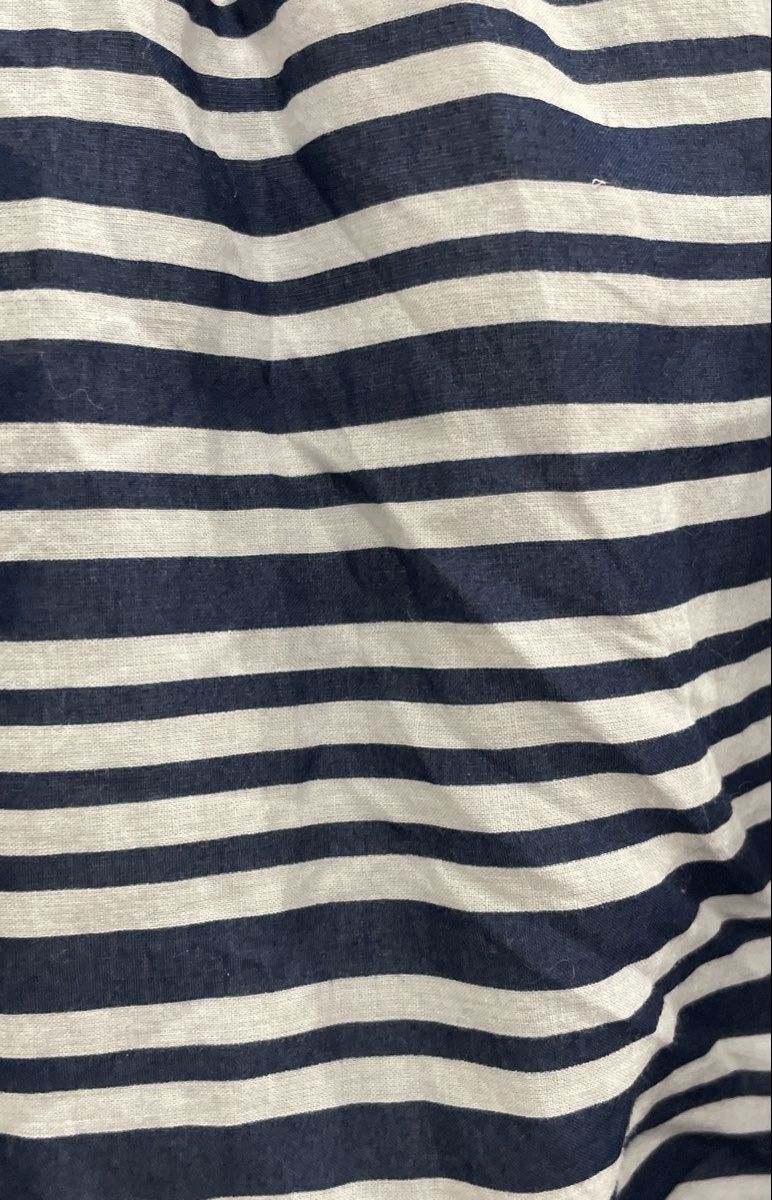 Old Navy Women's Blue White Striped Yellow Colorblock Sleeveless Cotton Dress L