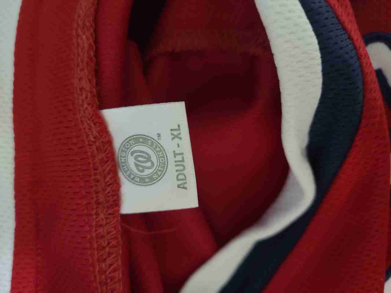 Washington Nationals Men's Red #19 Baseball Jersey Button Front Sz XL