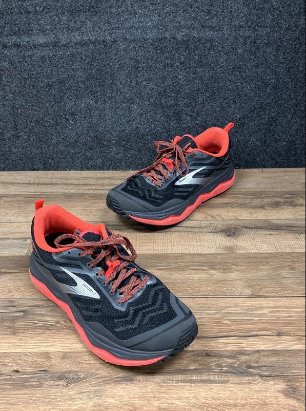 Brooks Caldera 4 Black Coral Grey Trail Running Shoes Women's Size 12