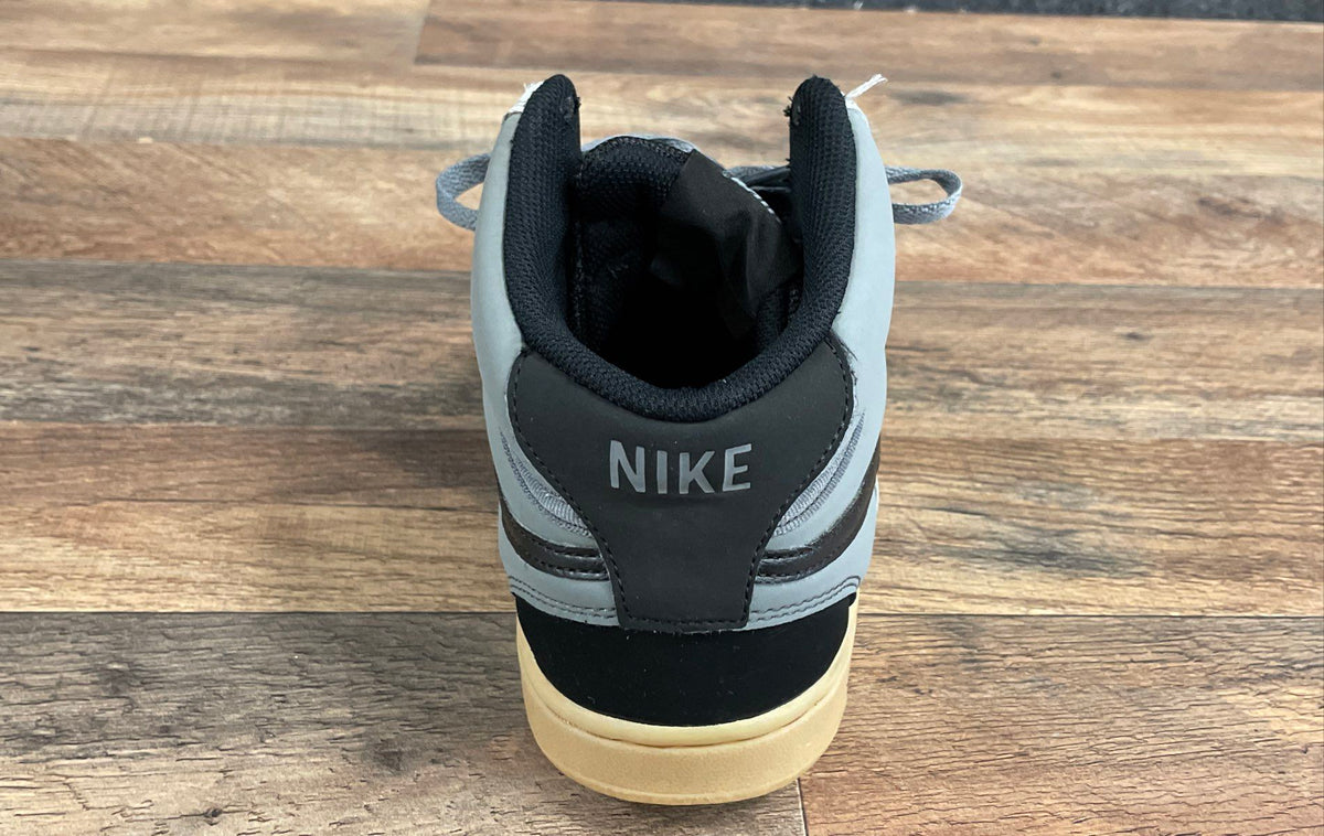 Nike Court Vision Mid Grey Black Gum Sole Men's Sneakers Size 8.5
