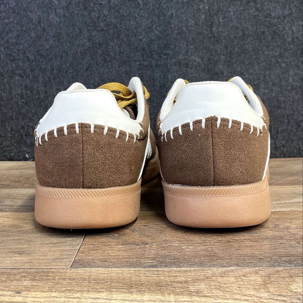 Lucky Step Air Cooled Brown Suede Low Top Lifestyle Sneakers Size 8W