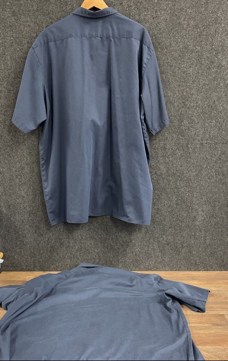 Dickies Men's Short Sleeve Work Shirt Navy Blue Dual Pocket Lot of 2 Size 3XL