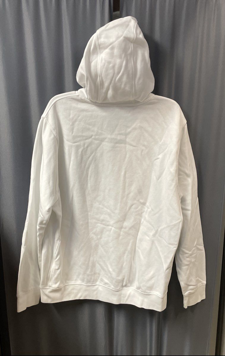 Nike Men's White Pullover Club Fleece Hoodie Futura Logo Sz XL-T
