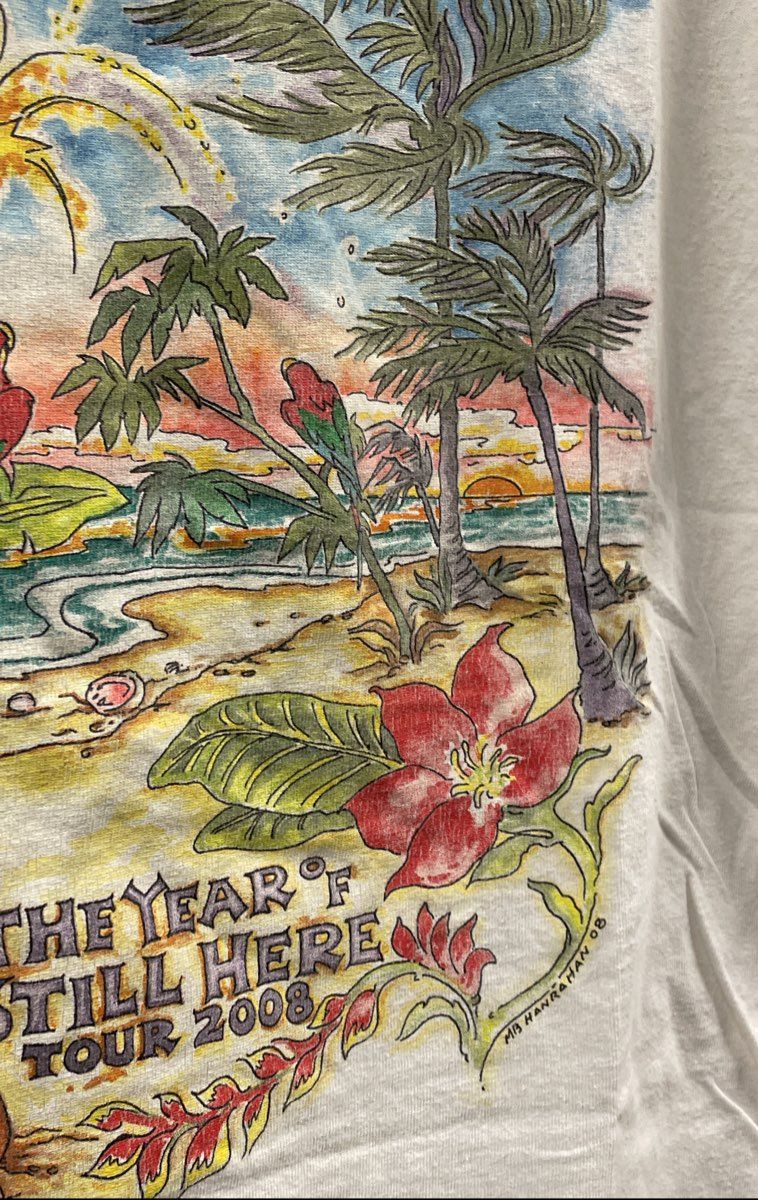 Jimmy Buffett 2008 The Year of Still Here Tour T-Shirt Double Stitch Sz L