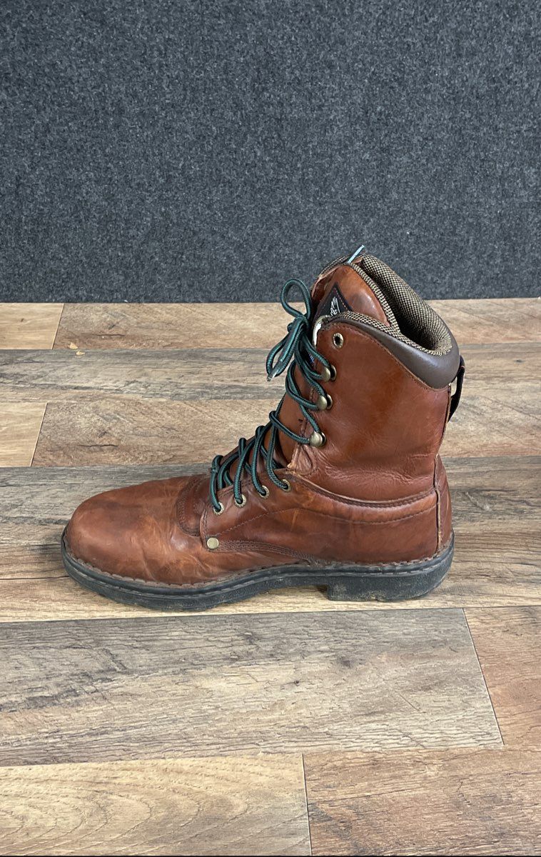 Georgia Boot Eagle Light G8083 Brown Leather 8" Work Boots Men's Size 10 W