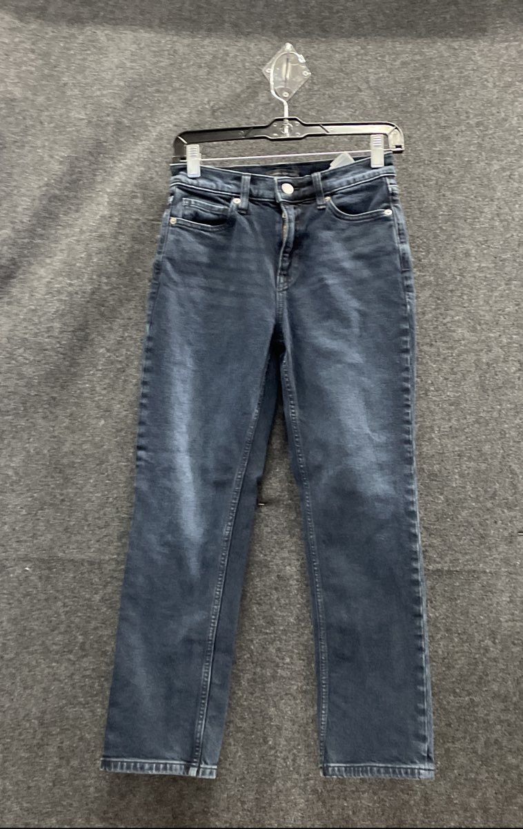 Banana Republic Women's Dark Blue Premium Denim Straight Leg Jeans Size 25S