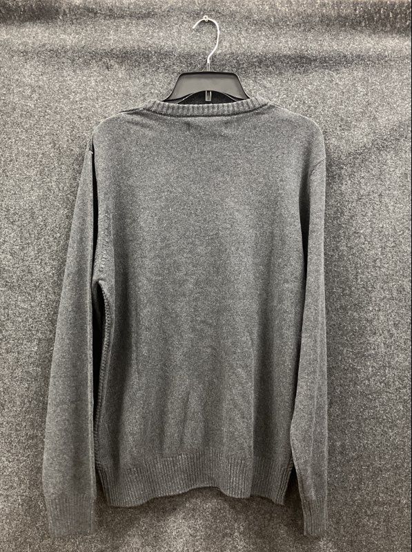 Tricots St Raphael Men's Textured Crewneck Sweater Charcoal Gray Sz M NWT