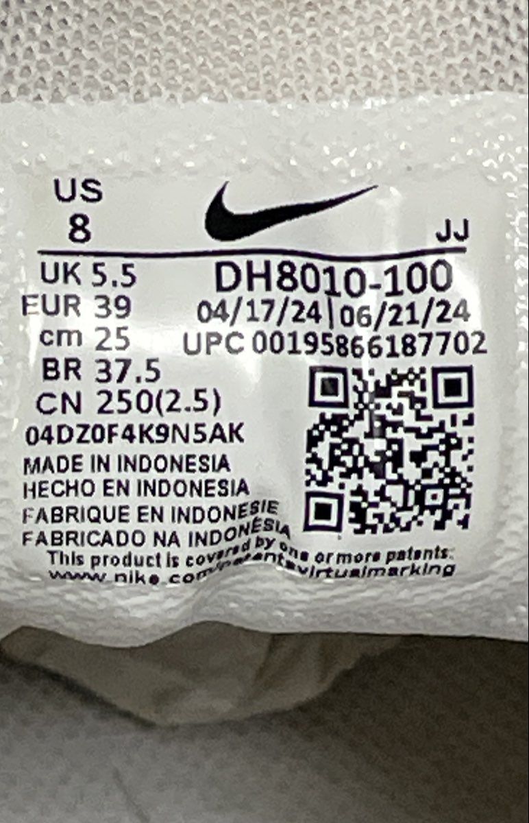 Nike Air Max 90 Triple White Women's Running Shoes Size 8