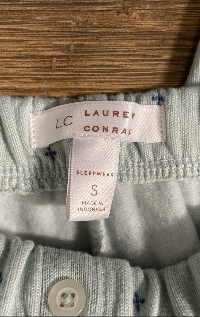 Lauren Conrad Women's Pajama Set Mint Green Sweet Dreams Graphic Sz S NWT