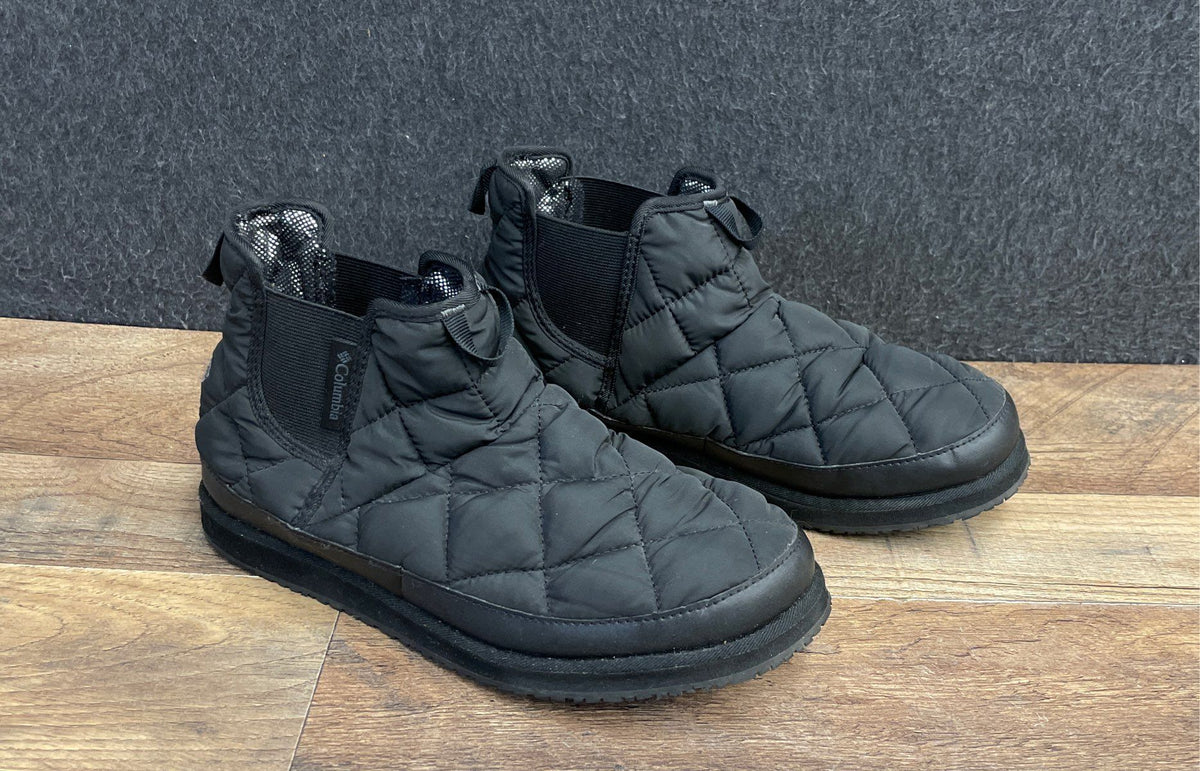 Columbia Minx Shorty III Black Quilted Women's Ankle Boots Size 7