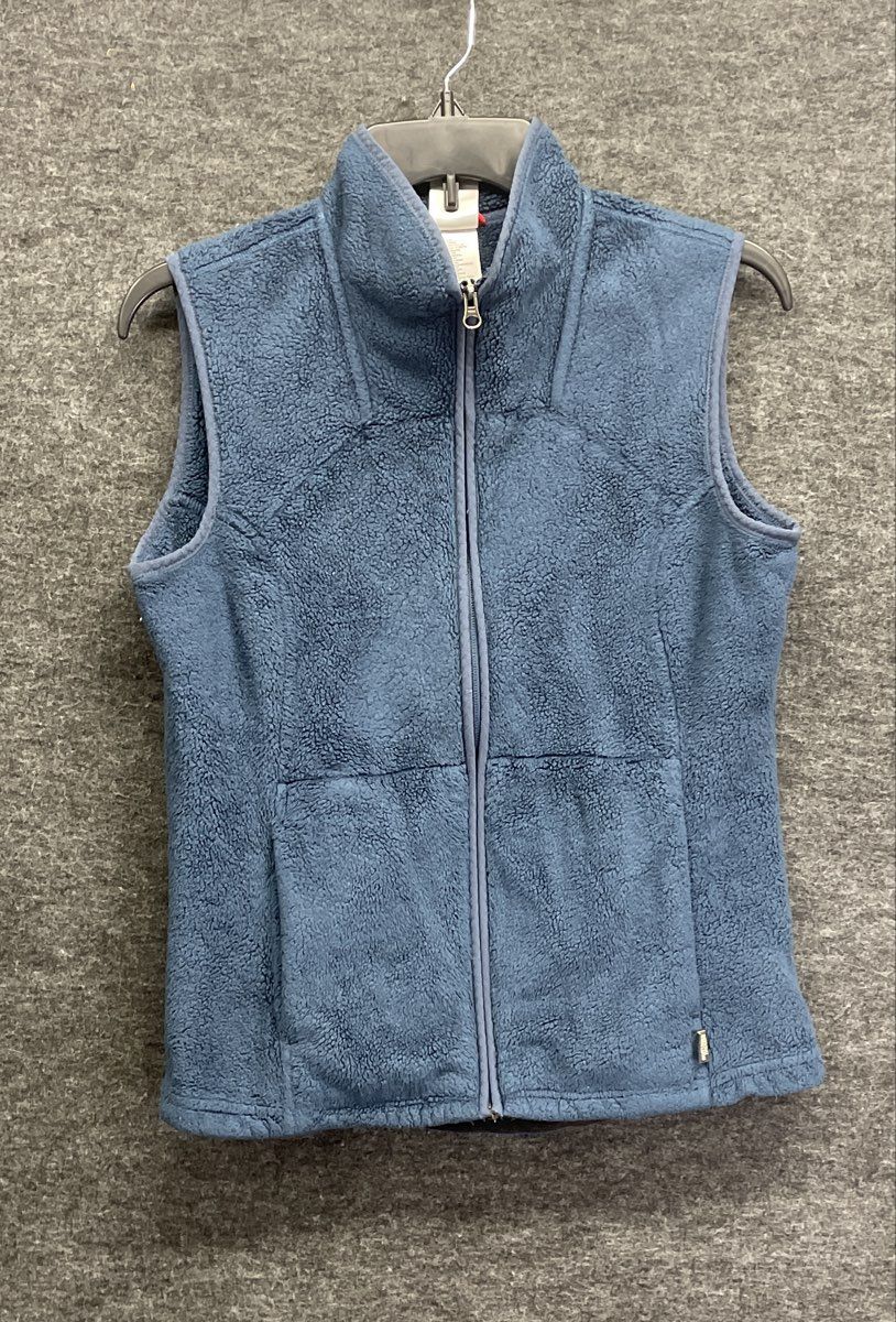 The North Face Women's Osito Full Zip High Pile Fleece Vest Blue Sz M