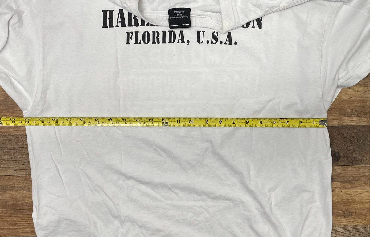 Harley-Davidson Orlando Florida Bar & Shield T-Shirt Reprint Bravado Sz XL