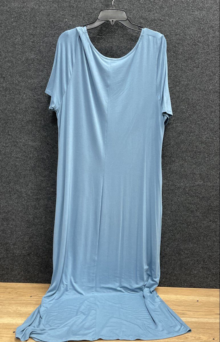 Lane Bryant Women's Blue V-Neck Strappy Maxi Dress Sz 18/20 NWT