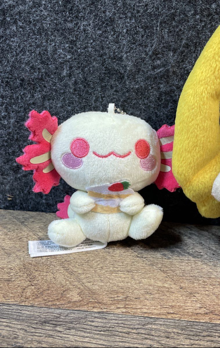 Sailor Moon & Pusheen Plush Toy Lot 3 Pcs Including Axolotl Keychain