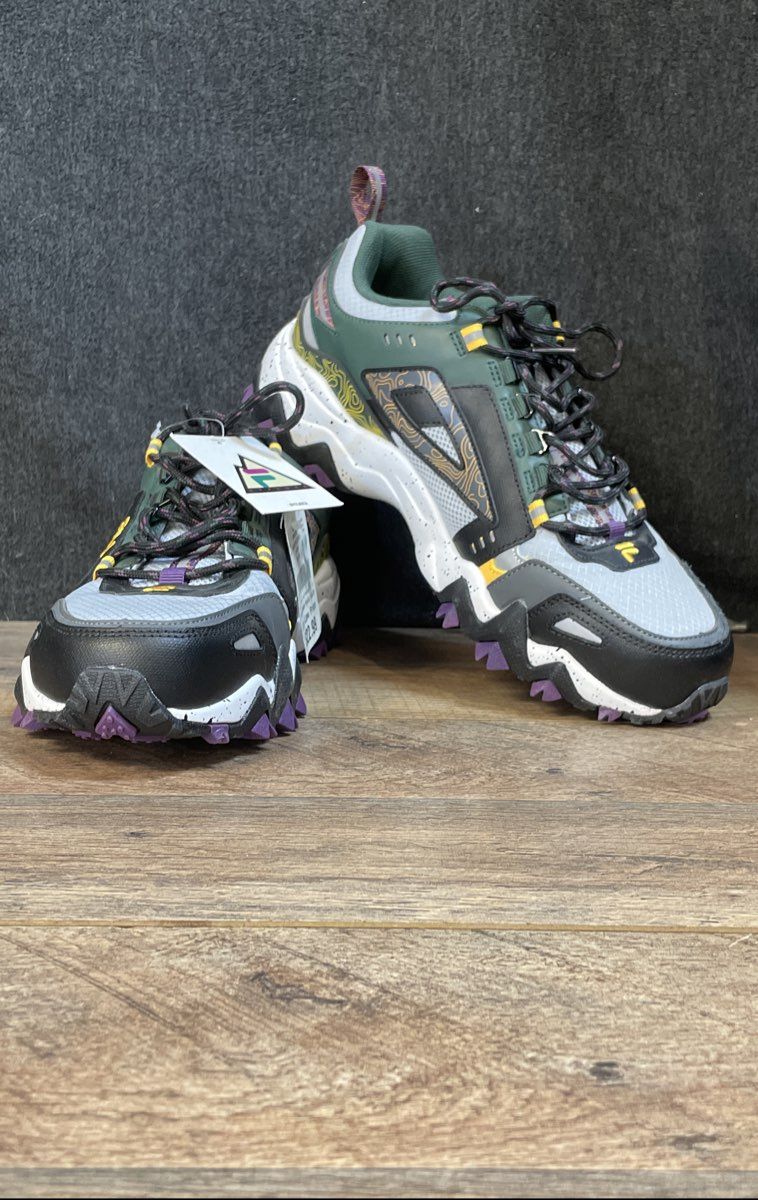 Fila Oakmont TR Hunter Sycamore Multicolor Trail Sneakers Men's Size 10 NWT