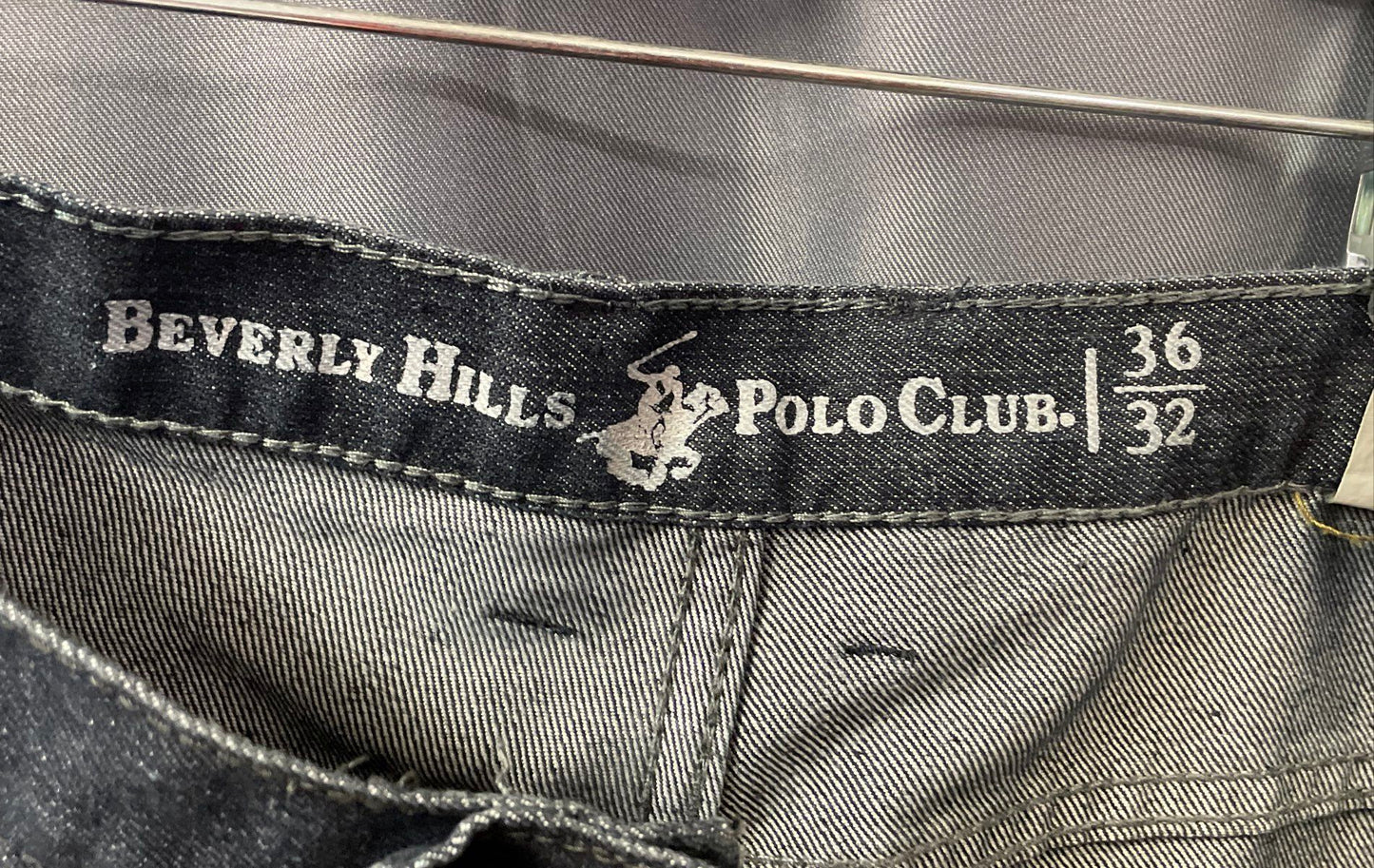 Beverly Hills Polo Club Men's Dark Wash Blue Straight Leg Jeans Sz 36x32