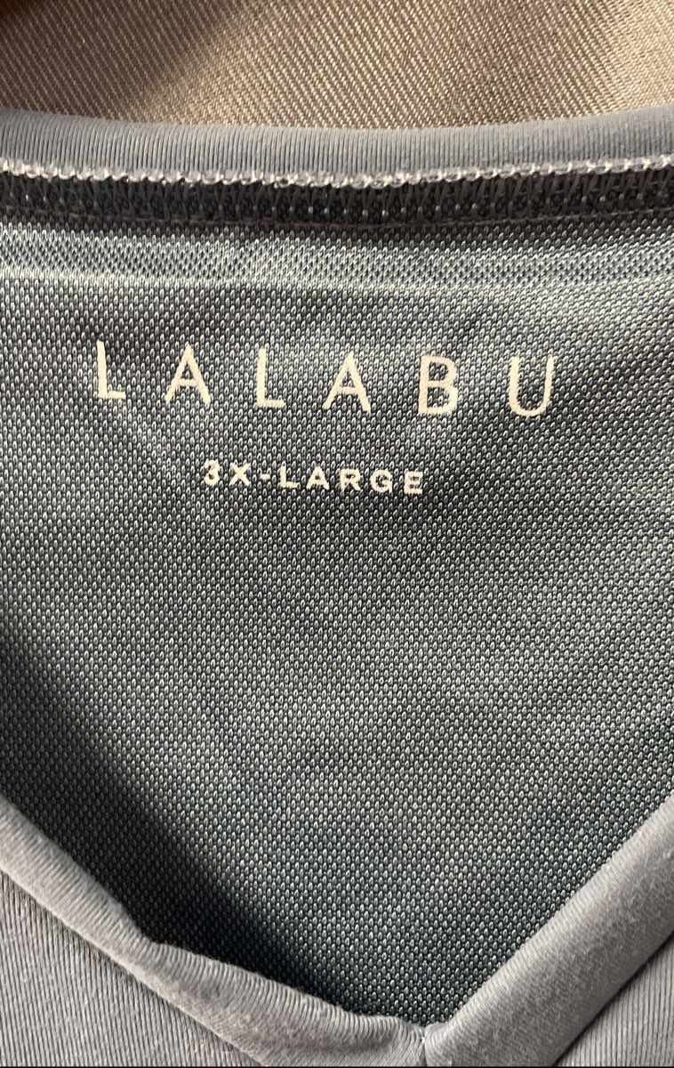 Lalabu Men's Blue Dad Shirt Baby Carrier Kangaroo Pouch V-Neck Sz 3XL