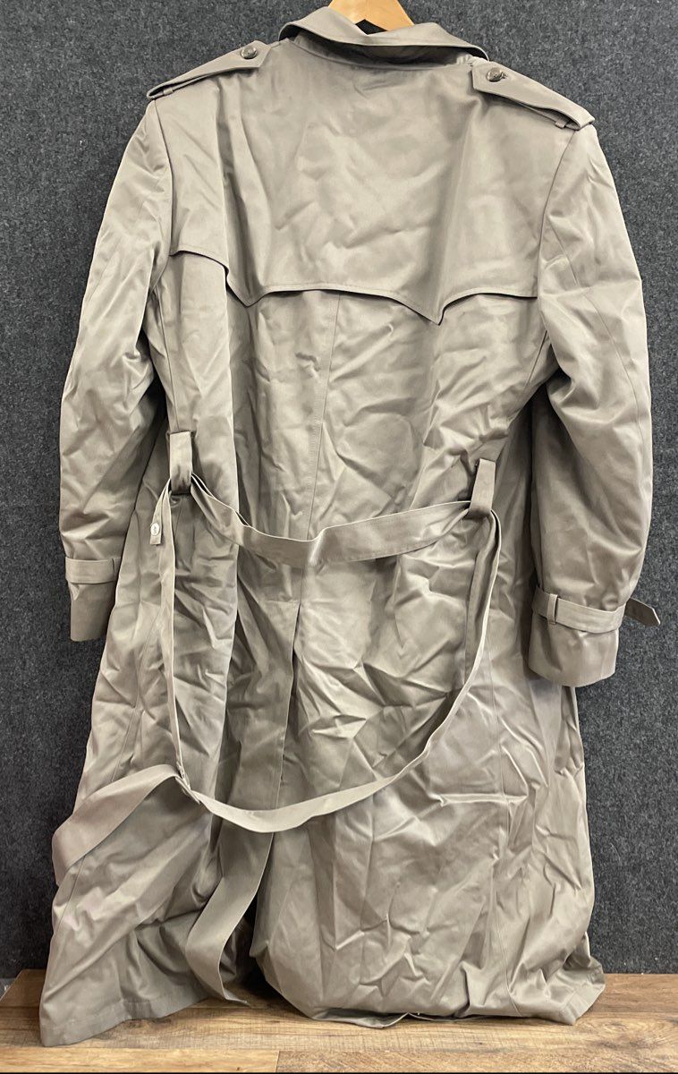 Vintage 90s London Fog Men's Tan Double Breasted Belted Trench Coat Sz 44 LNG
