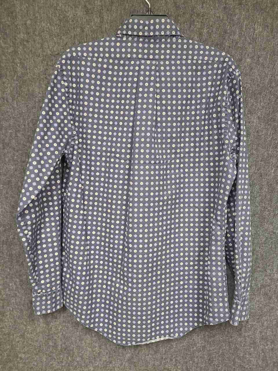 Brooks Brothers Men's Blue Geometric Supima Cotton Polo Shirt Size M