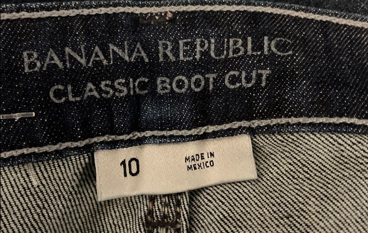 Banana Republic Women's Classic Boot Cut Jeans Dark Wash Indigo Sz 10
