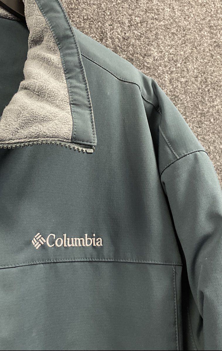 Columbia Men's Green Softshell Fleece Lined Full Zip Jacket Sz XXL