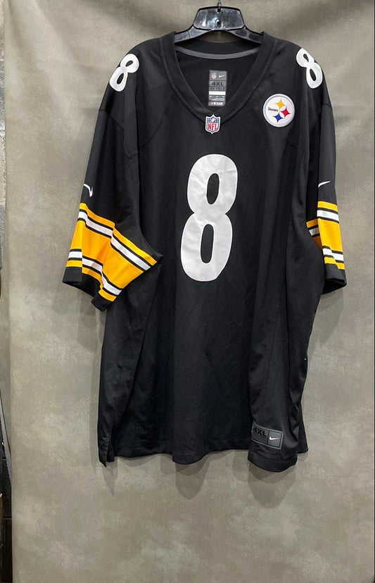 Nike Men's Pittsburgh Steelers Kenny Pickett #8 Jersey Black On Field Sz 4XL