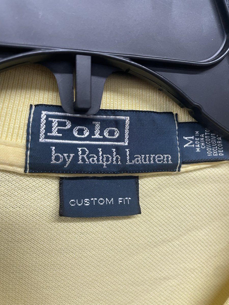Polo Ralph Lauren Men's Polo Shirt Yellow Custom Fit Cotton Pique Size Medium