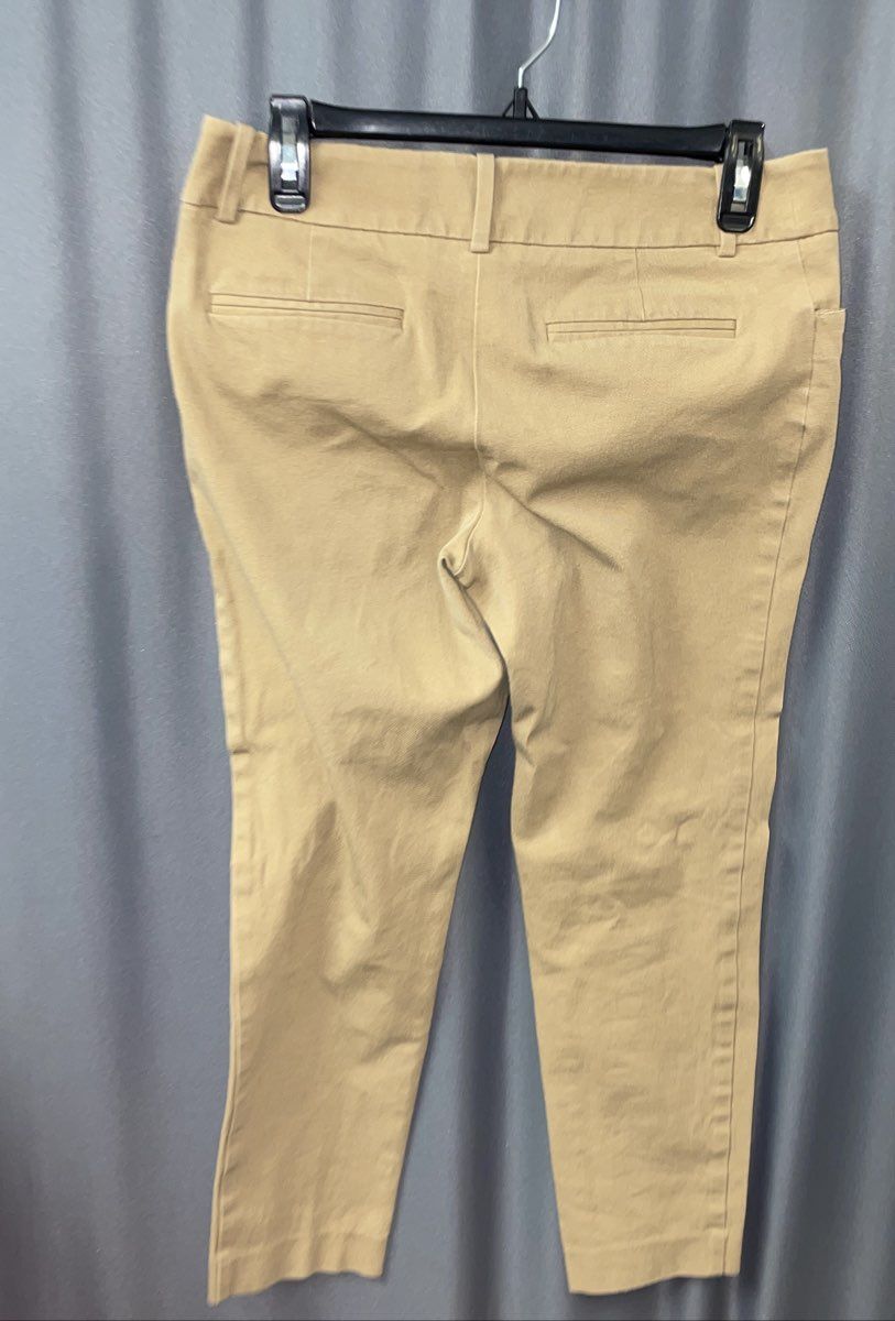 Merona Women's Khaki Modern Fit Stretch Cotton Blend Pants Size 6