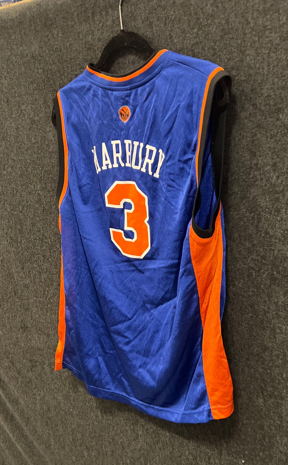 Adidas New York Knicks Stephon Marbury #3 NBA Basketball Jersey Youth Sz XL