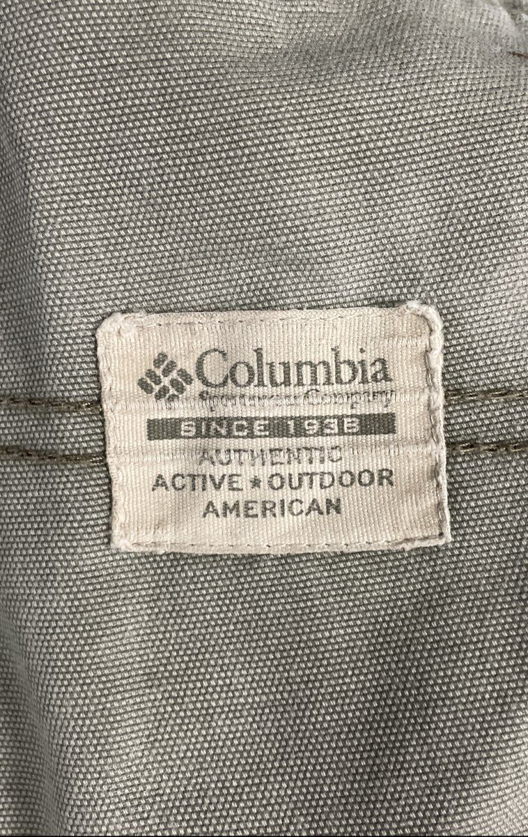 Columbia Men's Gray Cargo Shorts Cotton Canvas Utility Size 32