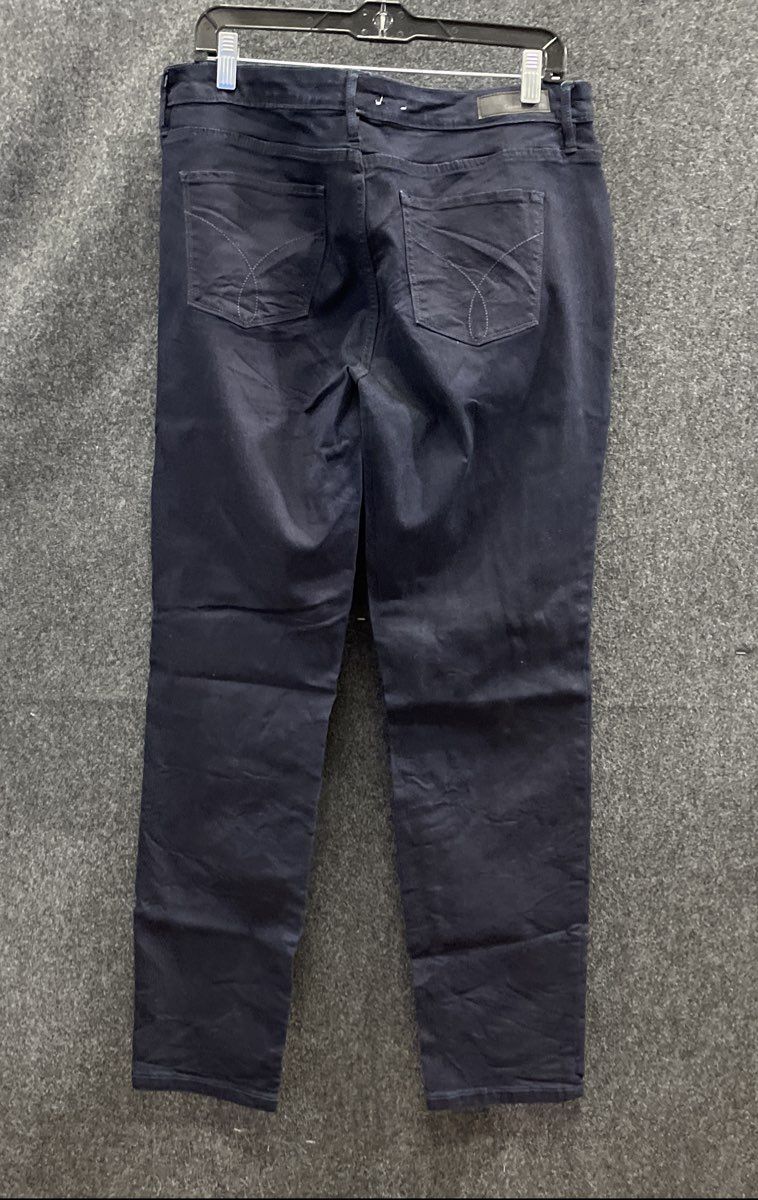 Calvin Klein Jeans Women's Black Curvy Skinny Stretch Denim Jeans Sz 14