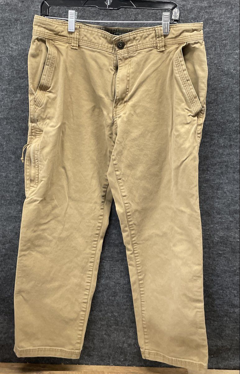 G.H. Bass & Co Men's Beige Hard Service Canvas Workwear Utility Pants Sz 34x30