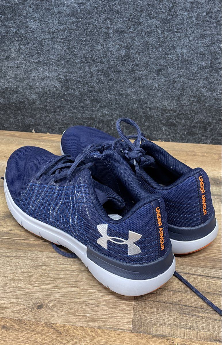 Under Armour Thrill 3 Navy Blue White Men's Running Shoes Size 10.5