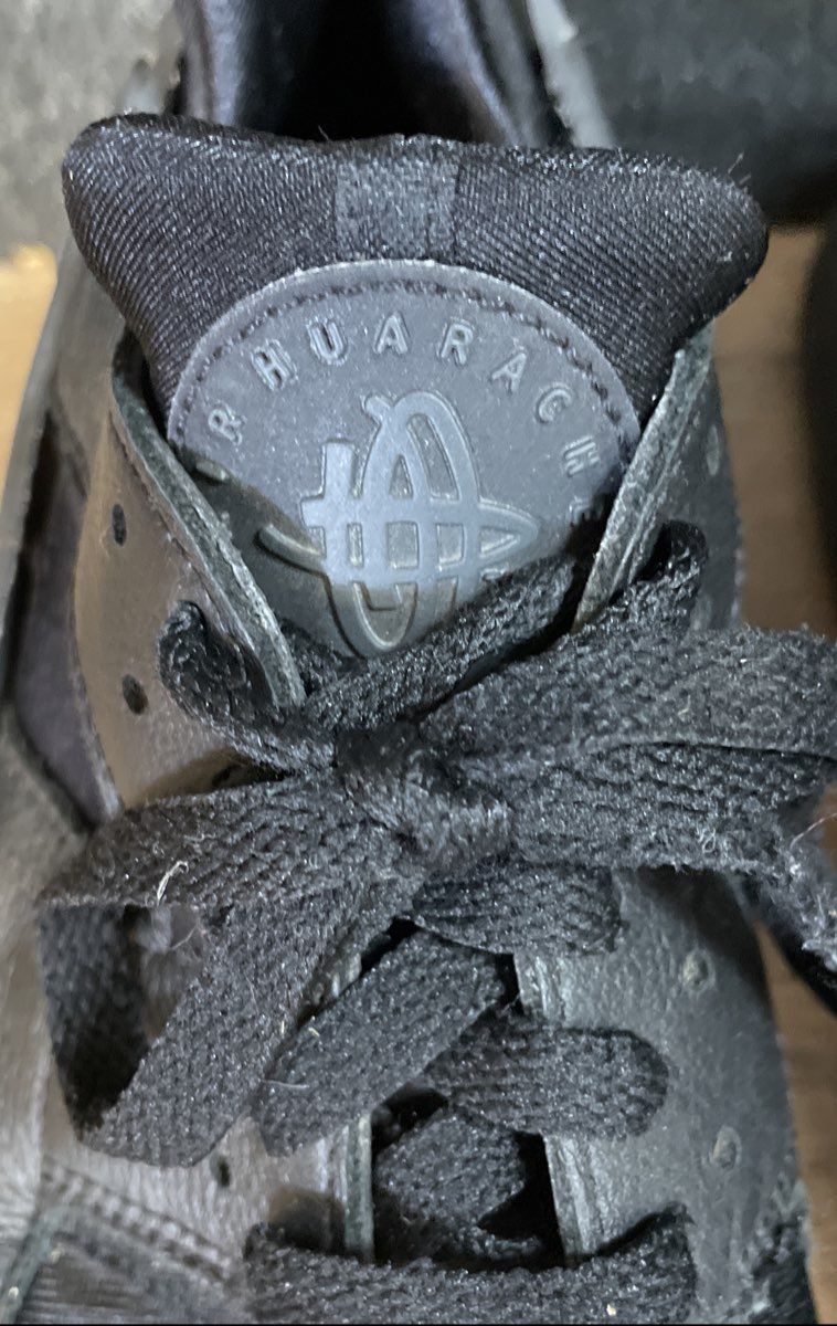 Nike Air Huarache Triple Black All Black Men's Lifestyle Sneakers Size 8