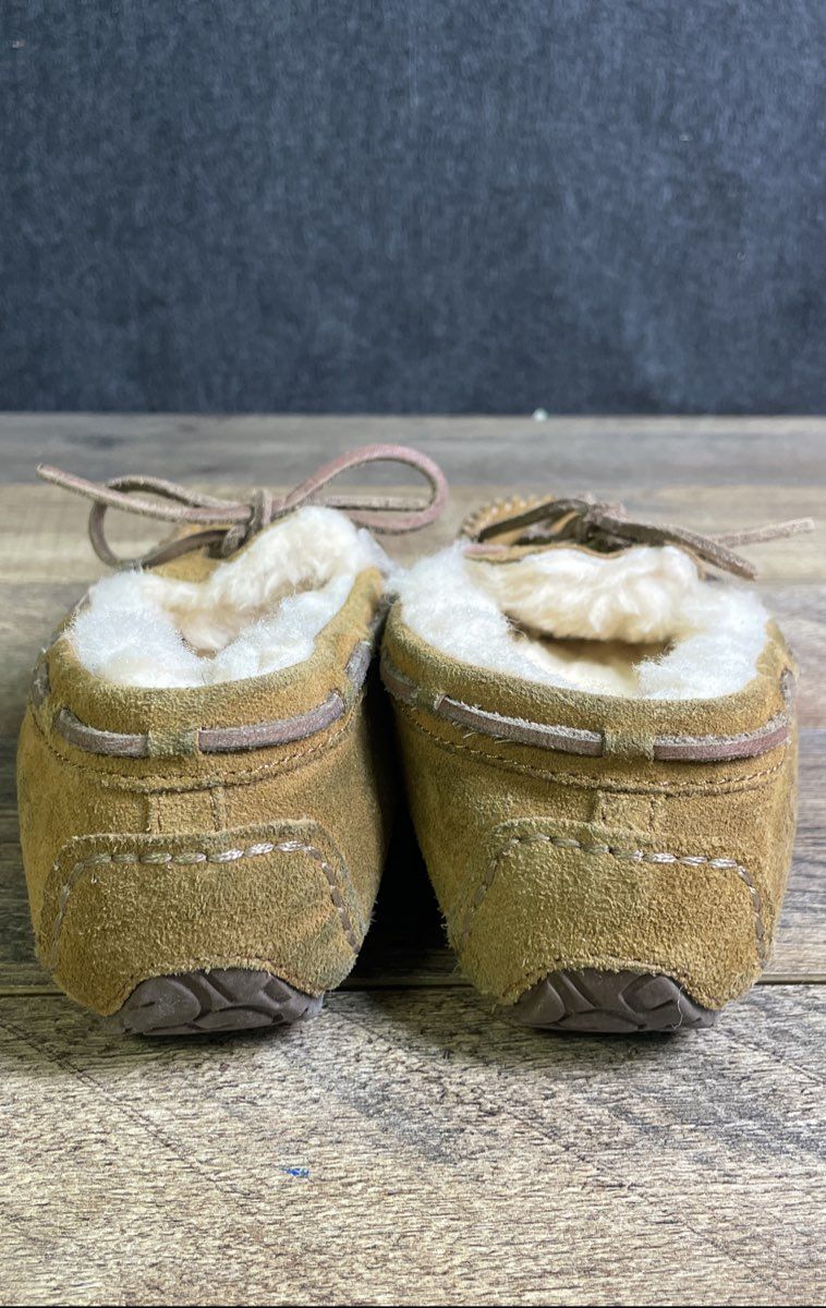 Ugg Dakota Chestnut Suede Slippers Youth Kids Moccasins Size 13