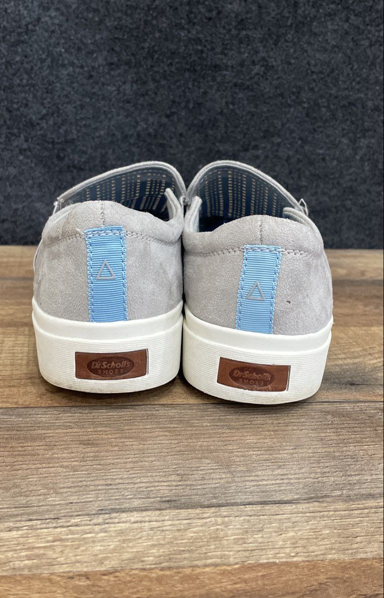 Dr. Scholl's Madison Grey Perforated Suede Slip On Sneakers Size 8.5M