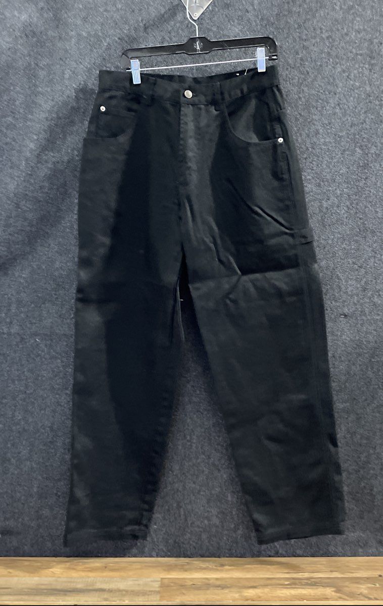 Timberland Men's Black Carpenter Workwear Pants Ramie Cotton Sz 34x34