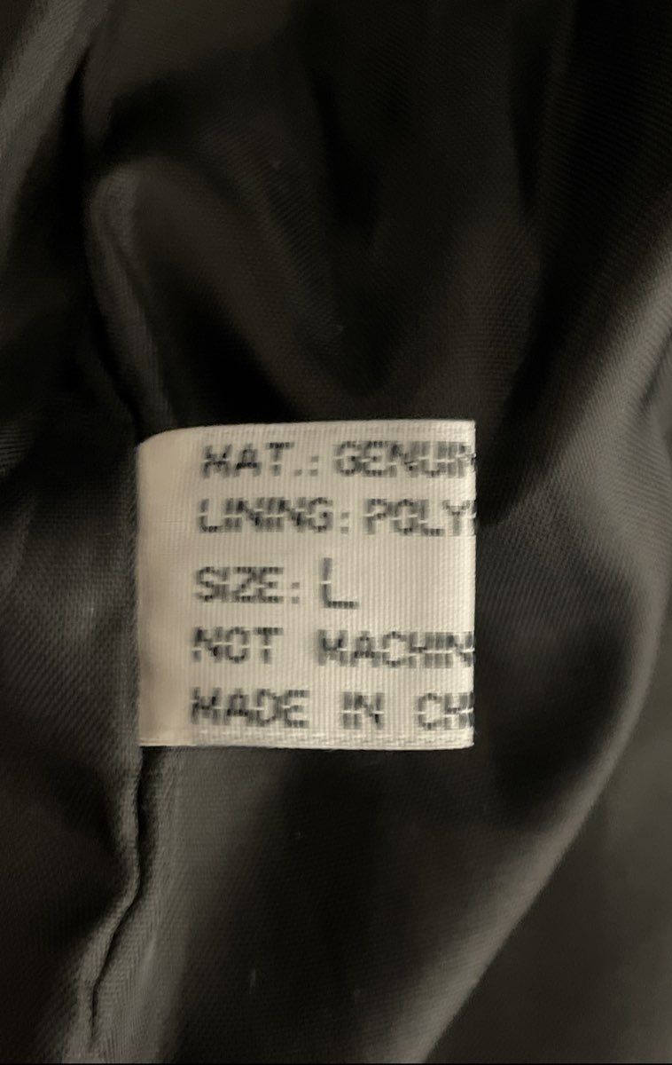 Vintage 90s Men's Black Patchwork Genuine Leather 3/4 Jacket Coat Sz L